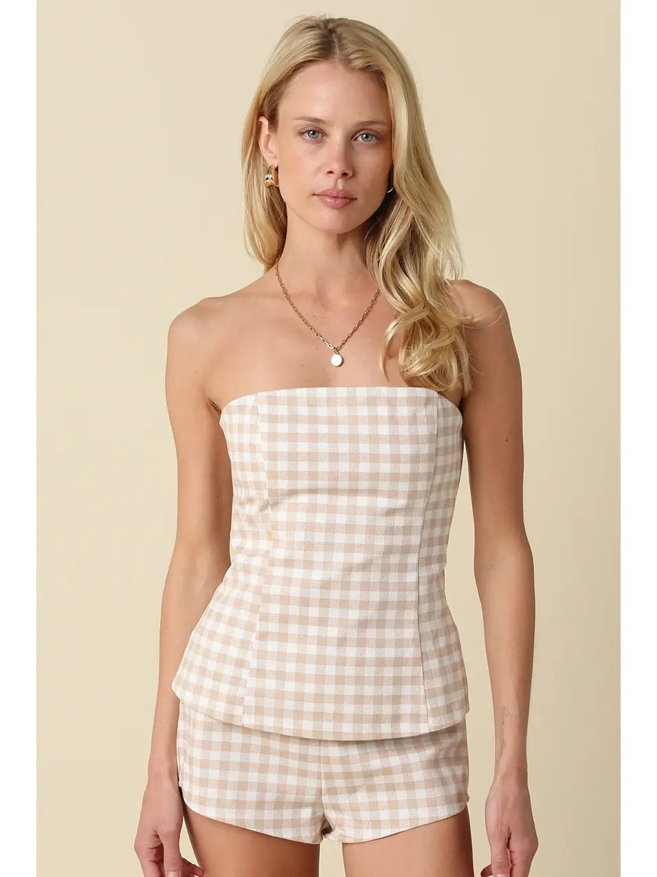 SKYLINE STRAPLESS TOP SET