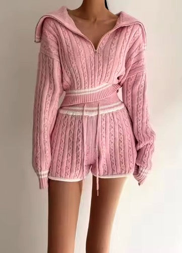 CABLE KNIT SET