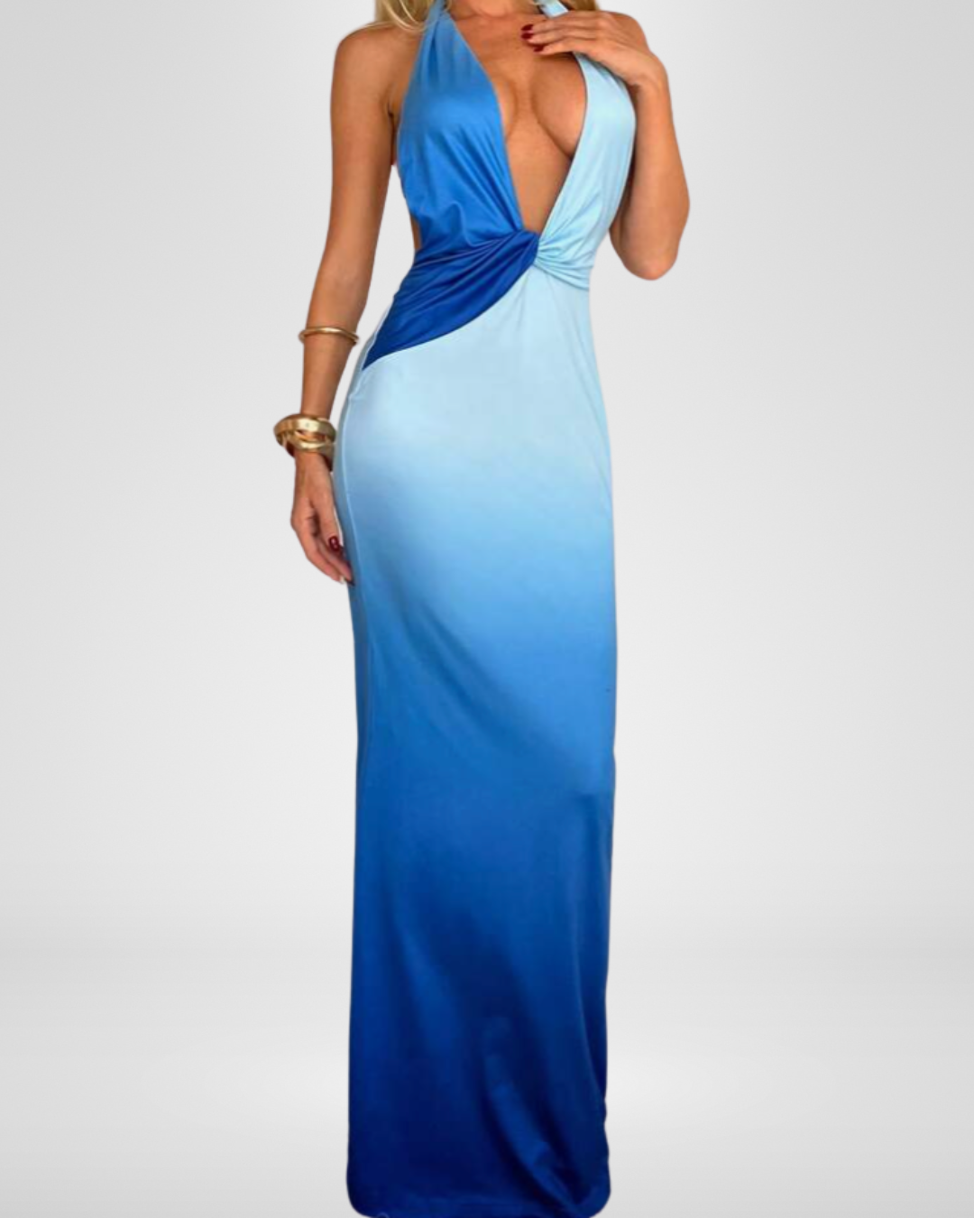 BLUE MAXI DRESS