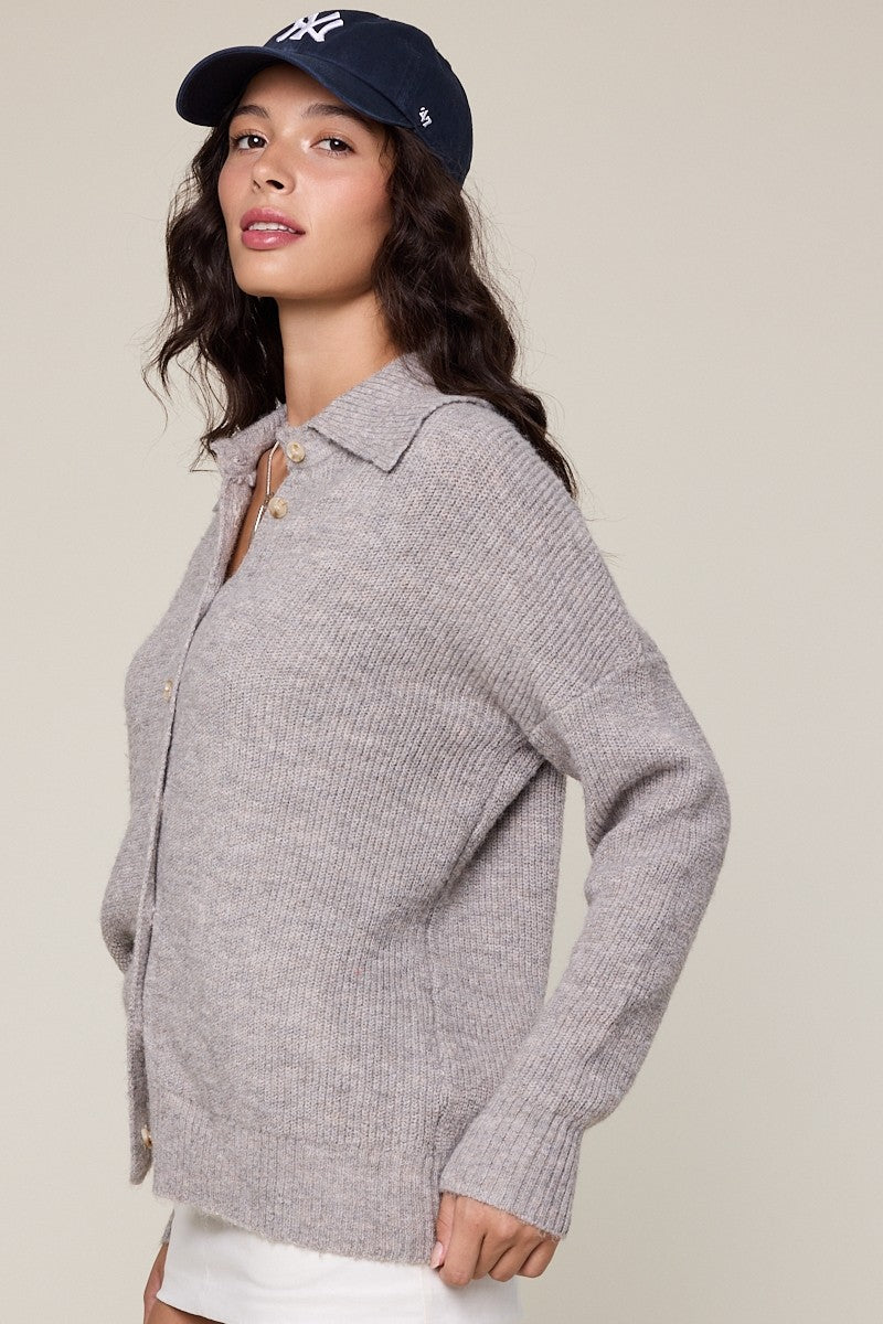 COLLAR CARDIGAN