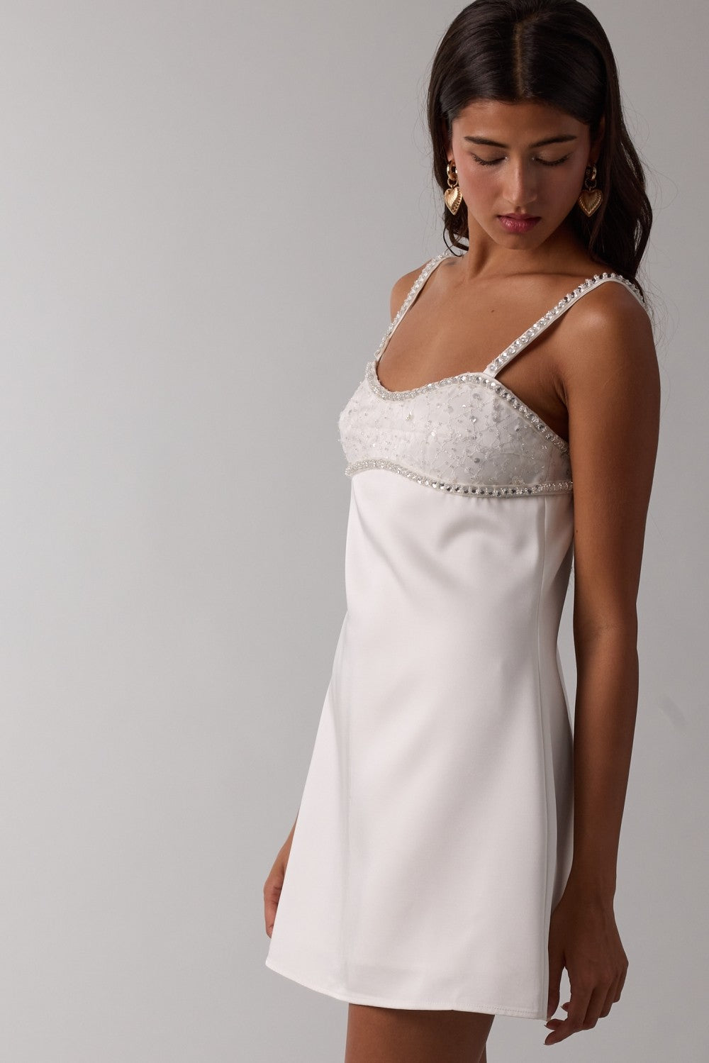 JEWELED MINI DRESS