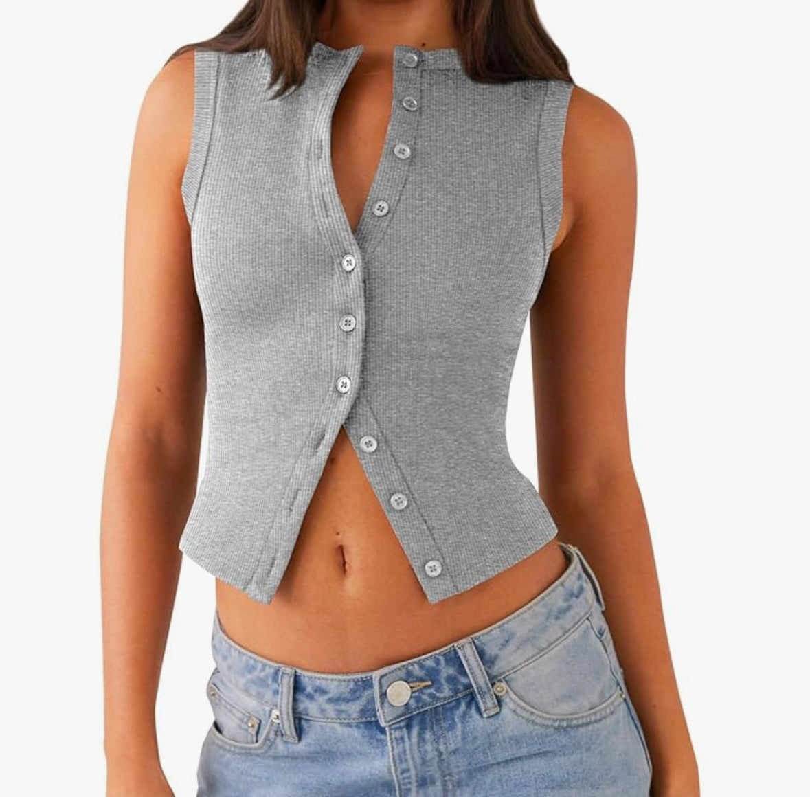 FITTED BUTTON DOWN CAMI