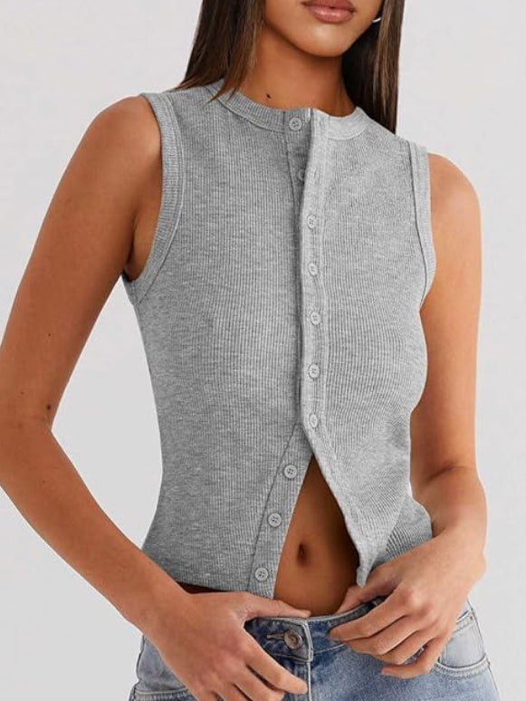 FITTED BUTTON DOWN CAMI